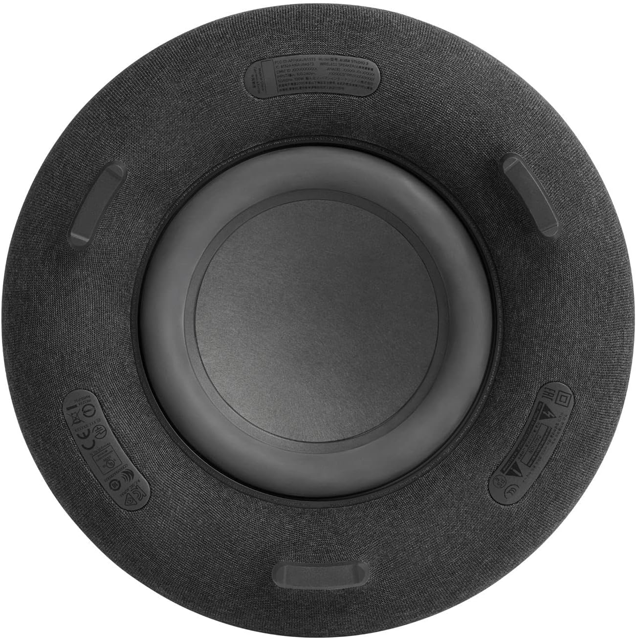 Harman Kardon Aura Studio 3 - Eleganter, kabelloser BT Lautsprecher mit Premium Design und Ambient Lighting- Schwarz