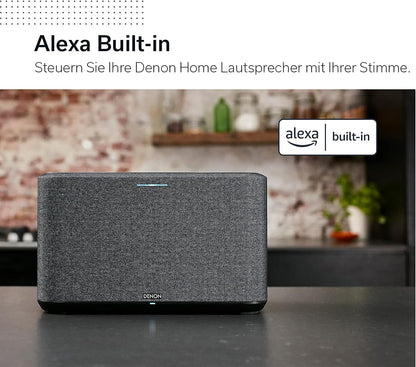 Denon Home 150 Multiroom-Lautsprecher, HiFi Lautsprecher mit HEOS Built-in, Alexa integriert, WLAN, Bluetooth, USB, AirPlay 2, Hi-Res Audio, weiß