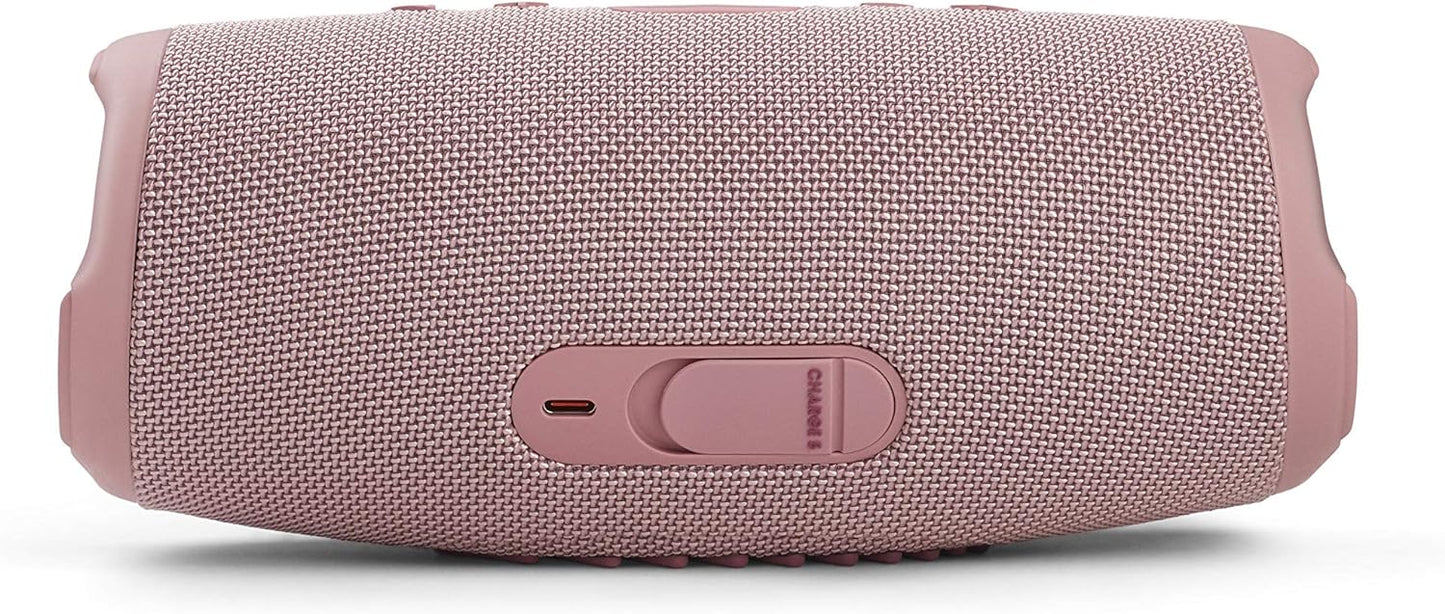 JBL Charge 5 Bluetooth-Lautsprecher in Schwarz – Wasserfeste, portable Boombox mit integrierter Powerbank – Eine Akku-Ladung für bis zu 20 Stunden kabellosen Musikgenuss