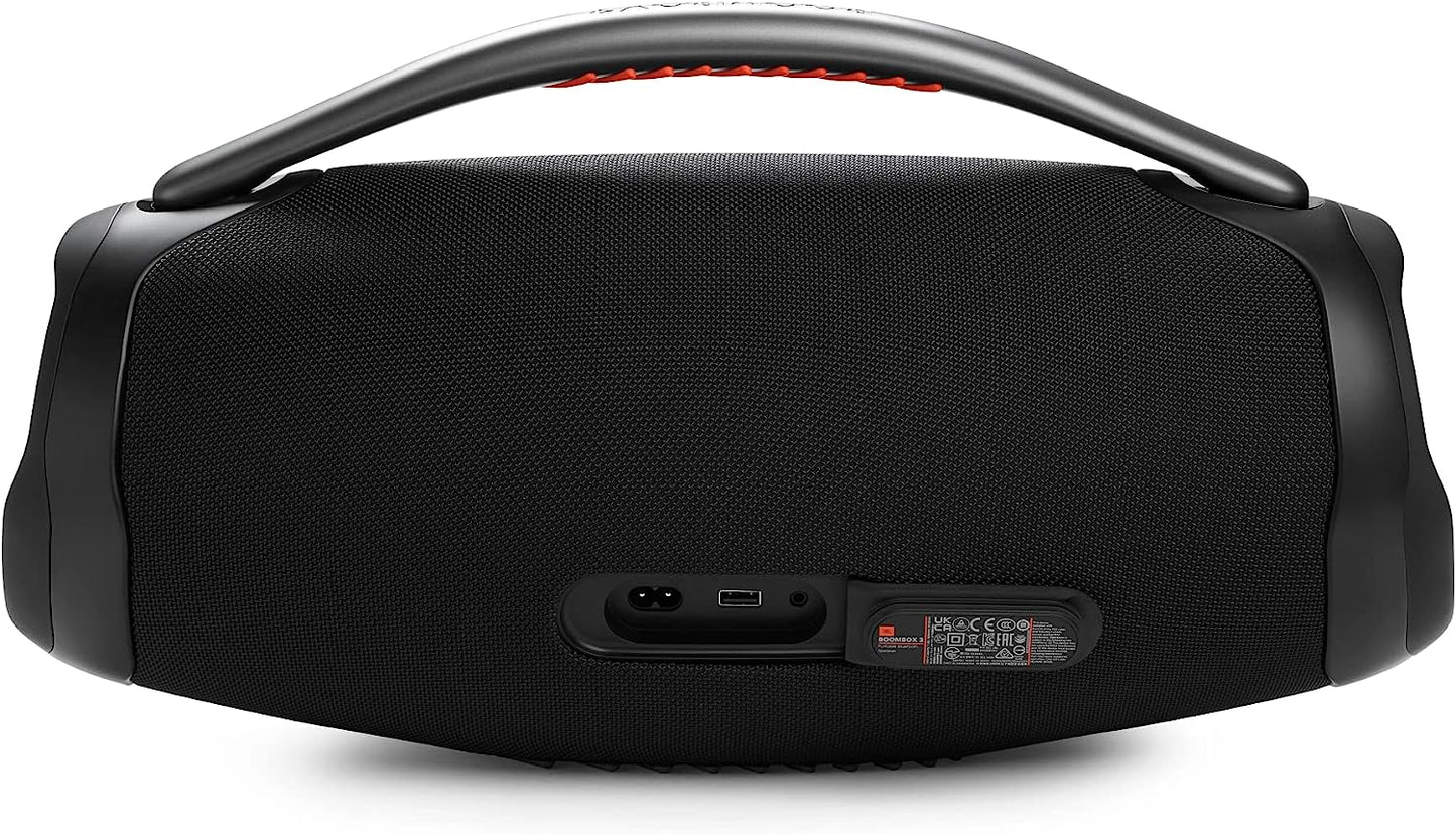 JBL Boombox 3 – Kabelloser Bluetooth-Lautsprecher – Tragbare, wasserdichte Musikbox mit Innen- und Außenmodus – 24 Stunden Spielzeit – In Schwarz
