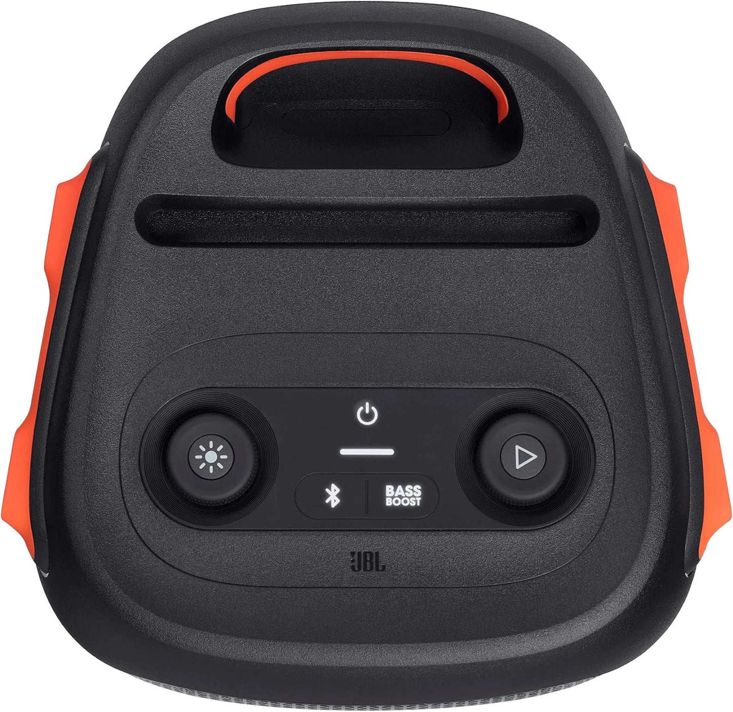 JBL PartyBox 110 in Schwarz – Trag- und rollbarer Bluetooth Party-Lautsprecher mit Lichteffekten – Spritzwassergeschützte, mobile Musikbox mit Akku