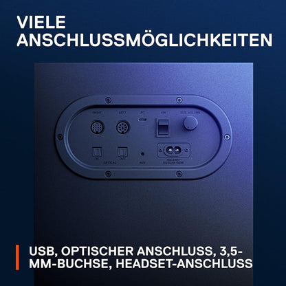 SteelSeries Arena 7 - 2.1-Gaming-Lautsprecher