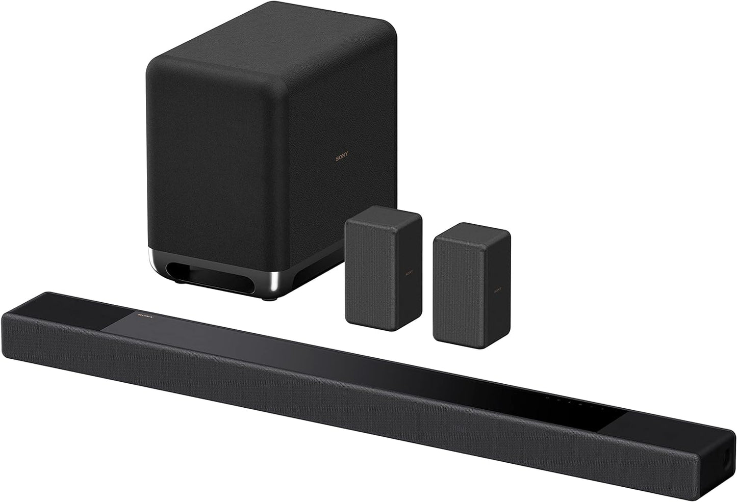Sony HT-A7000 7.1.2-Kanal Surround Sound Dolby Atmos Premium-Soundbar mit integriertem Subwoofer (Vertical-Sound-Engine, HDMI, Bluetooth, High-Res Audio, 500W Gesamtleistung), Schwarz, Negro