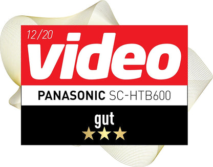 Panasonic SC-HTB600EGK 2.1 Soundbar mit kabellosem Subwoofer (Dolby Atmos, Bluetooth, HDMI, 360 Watt RMS) schwarz