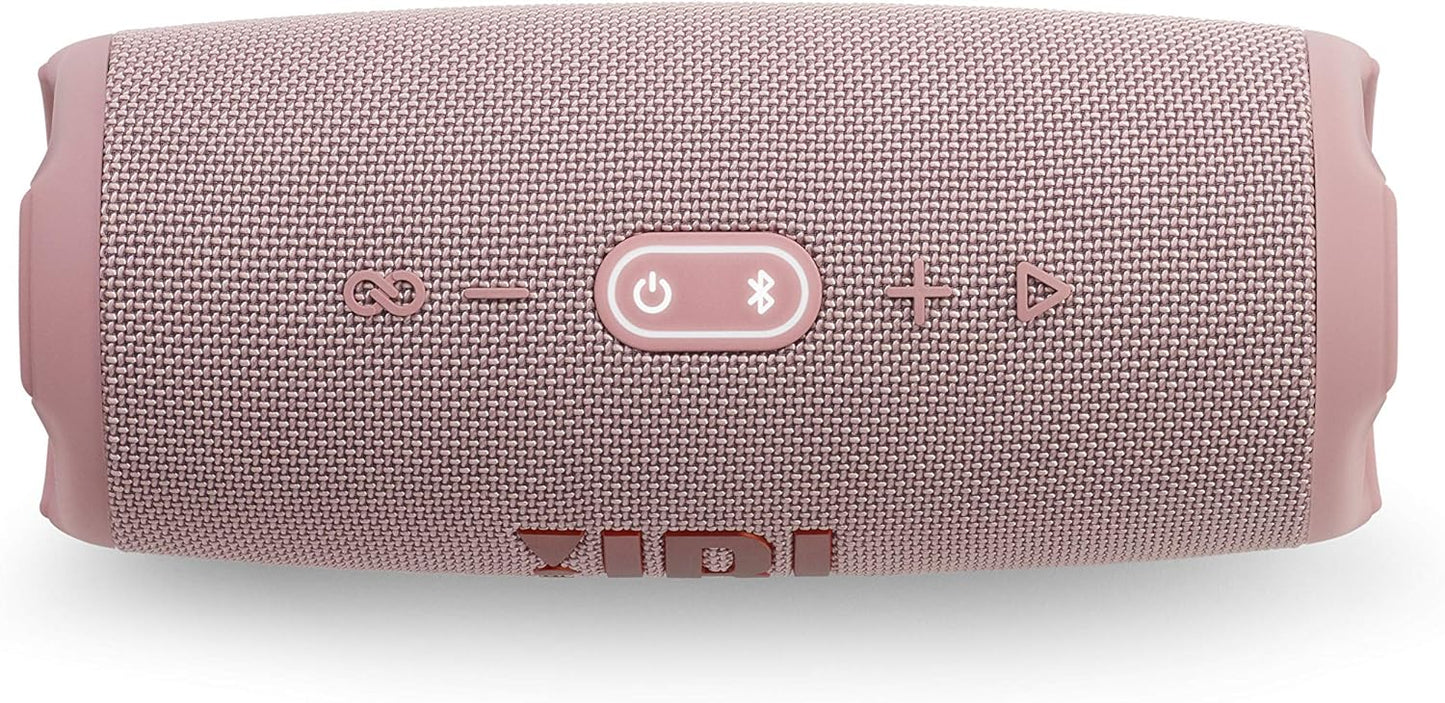 JBL Charge 5 Bluetooth-Lautsprecher in Schwarz – Wasserfeste, portable Boombox mit integrierter Powerbank – Eine Akku-Ladung für bis zu 20 Stunden kabellosen Musikgenuss