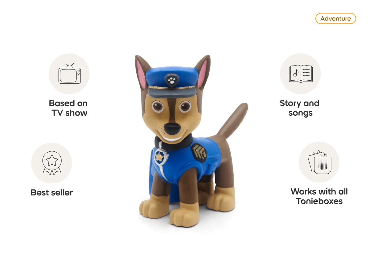PAW Patrol: Chase Toniebox 2 Starter Set- Sunset Red