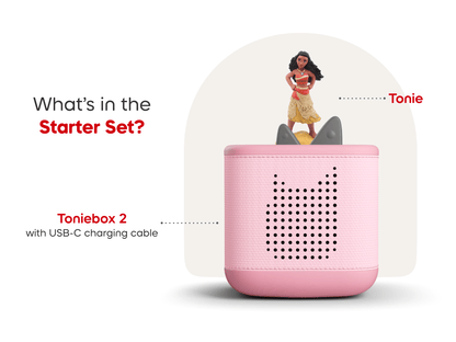 Disney Moana Toniebox 2 Starter Set - Cloud Pink