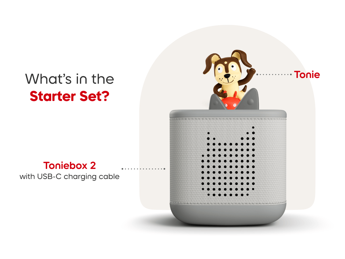 Playtime Puppy Toniebox 2 Starter Set - Moon Gray